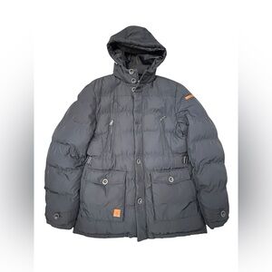 Luciano Natazzi Couture Men’s‎ Navy Hooded Puffer Jacket XXL